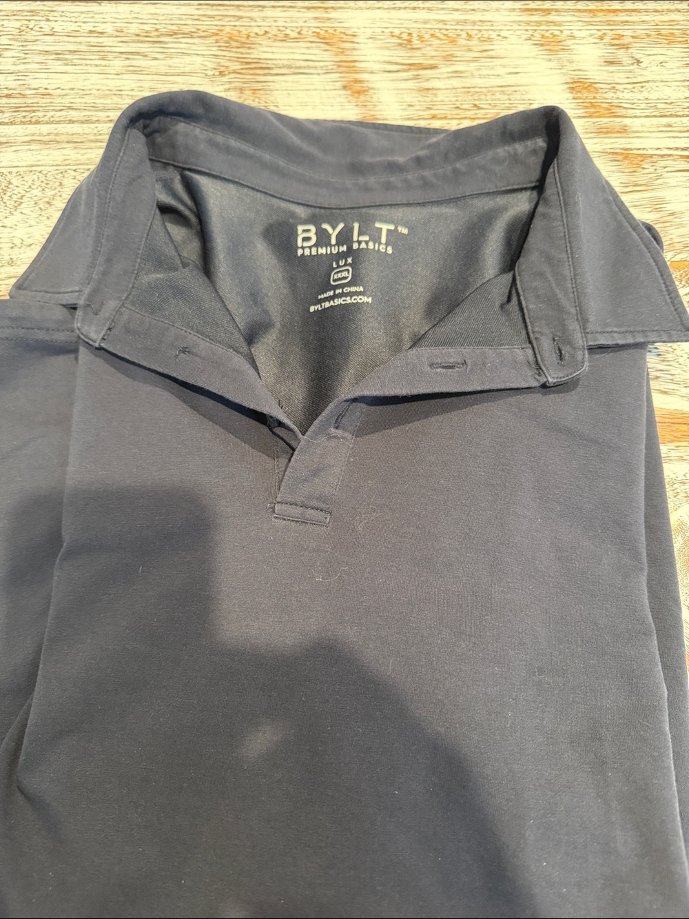 BYLT premium basics navy polo xxxl